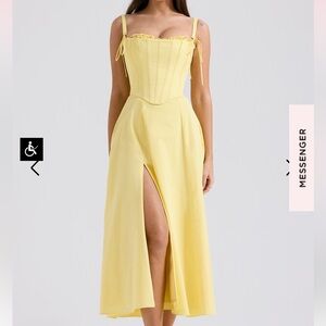 House of CB ‘Clarabelle’ Sunshine Cotton Midi Dress